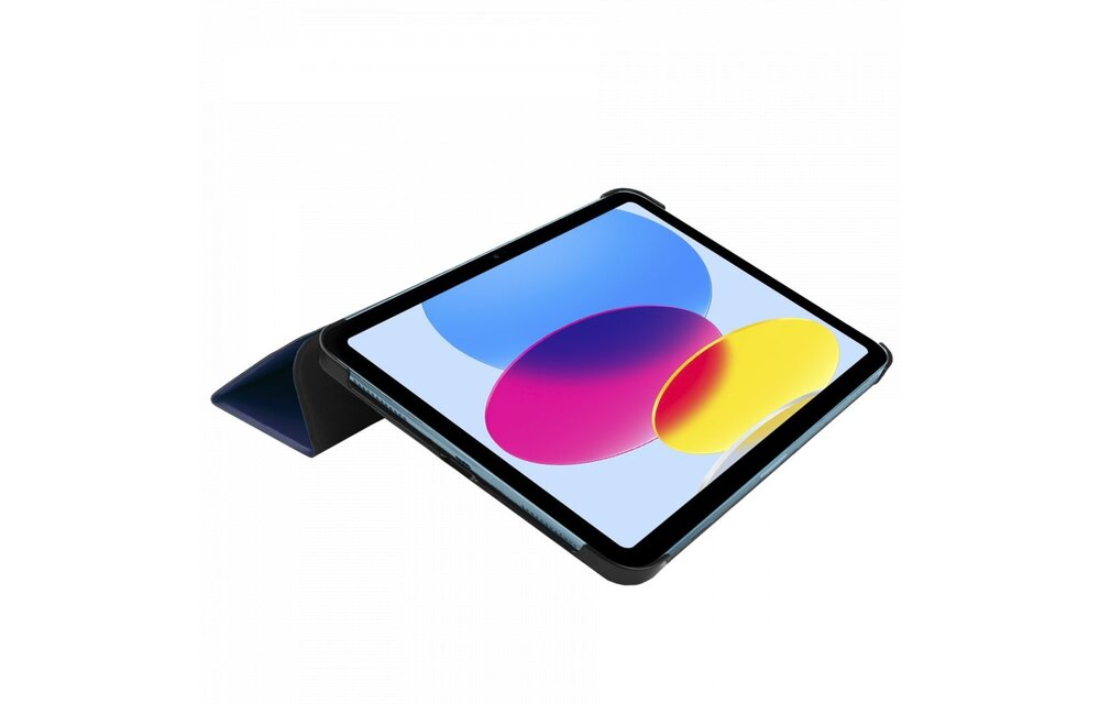 Just in Case Smart Tri-Fold Case - Apple iPad 2022 - Blauw - Tablethoes