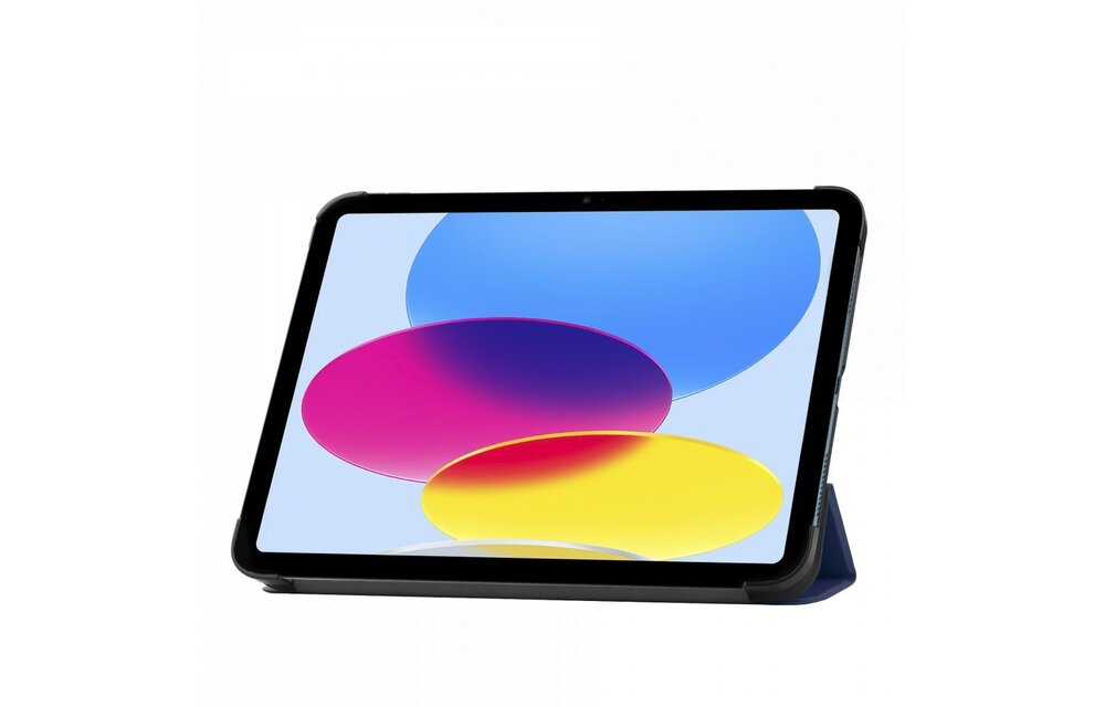 Just in Case Smart Tri-Fold Case - Apple iPad 2022 - Blauw - Tablethoes