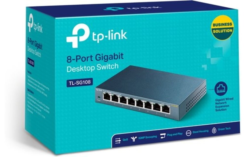 TP-Link TL-SG108 8-Poorts - Netwerk switch