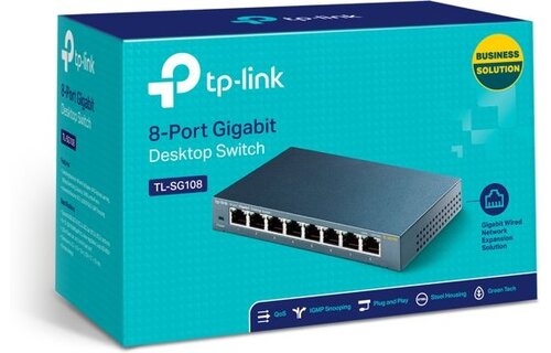 TP-Link TL-SG108 8-Poorts - Netwerk switch