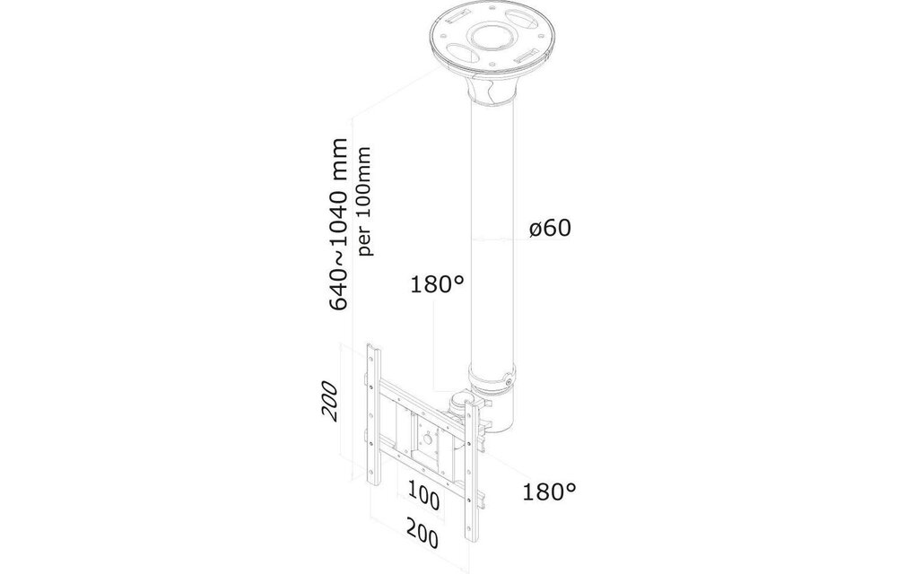 Neomounts by NewStar FPMA-C200 - TV muurbeugel