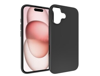 Just in Case iPhone 16 Zero Soft TPU Case Zwart - Telefoonhoesje
