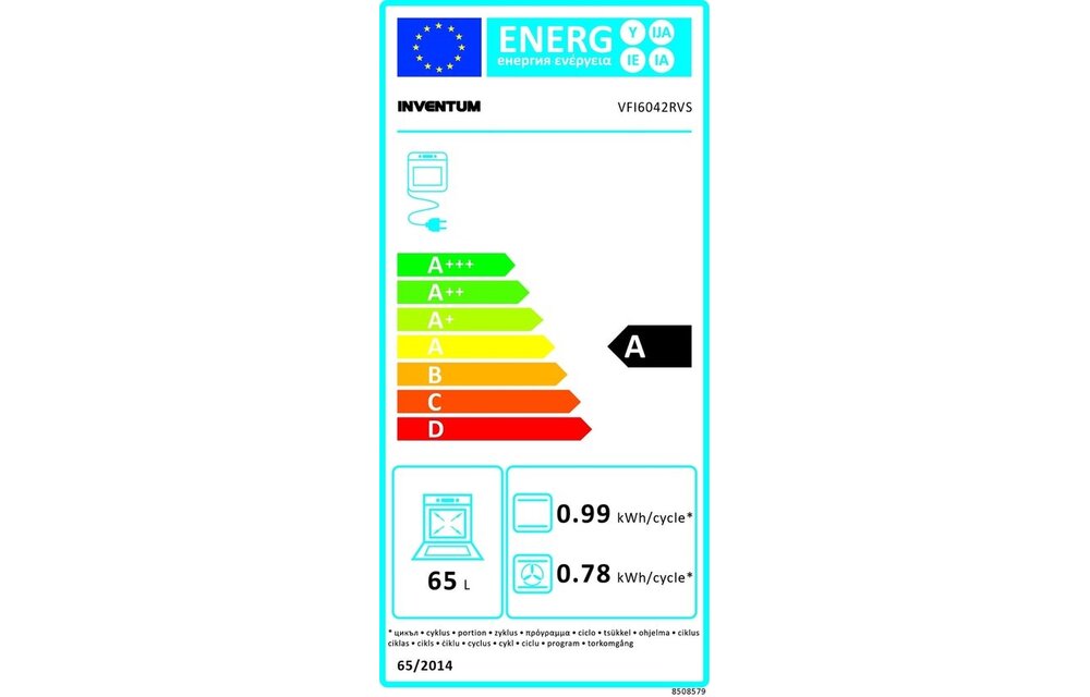 Inventum VFI6042RVS  - Inductiefornuis