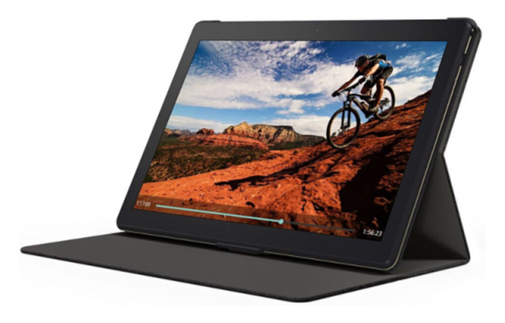 Lenovo Tab M10 Sleeve & Film Flip case Zwart - Tablethoes