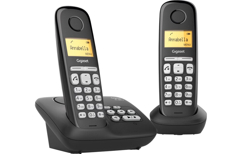Gigaset AL385A Duo Zwart - Dect telefoon