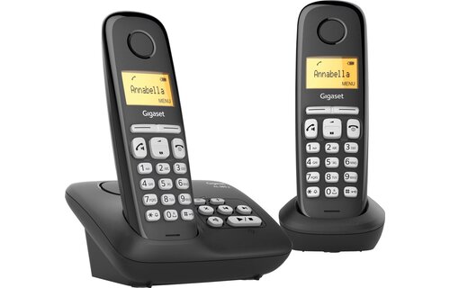 Gigaset AL385A Duo Zwart - Dect telefoon
