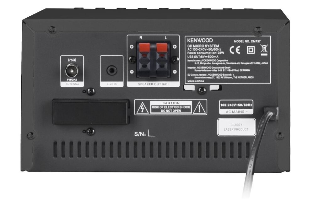 Kenwood M-7000S Zwart - Stereo set