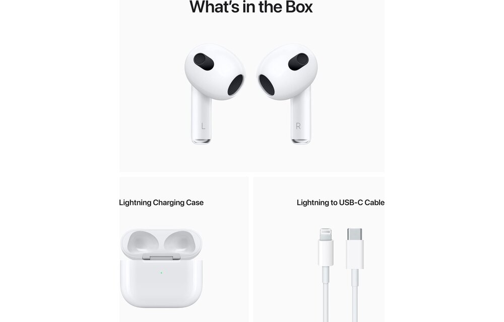 Apple Airpods 3 (2022) - Draadloze oordopjes
