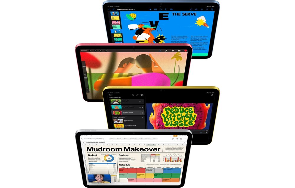 Apple iPad (2022) Wi-Fi 64GB Blauw MPQ13FD/A - Tablet