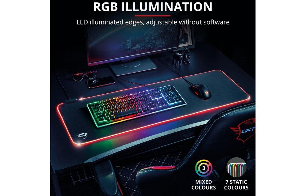 Trust GXT 764 Glide-Flex RGB XXL - Muismat