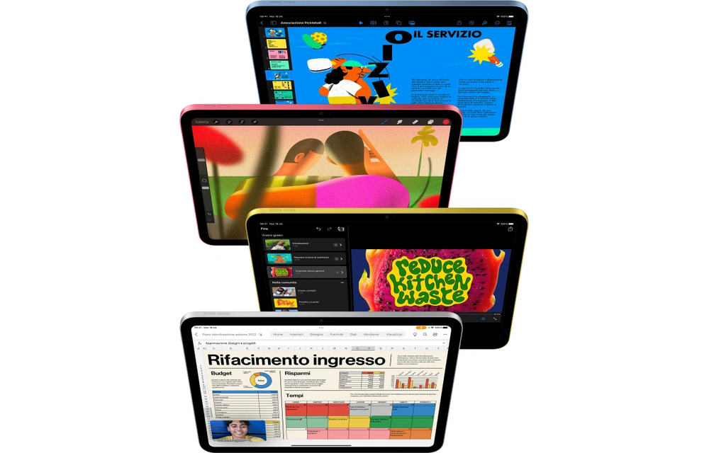 Apple iPad 10.9 2022 WiFi 64GB Blauw - Tablet