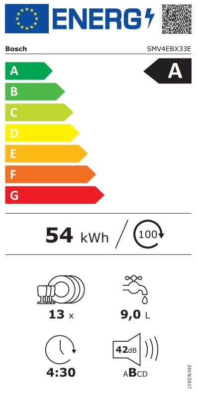 Bosch SMV4EBX33E Serie 4 EXCLUSIV - Inbouw vaatwasser