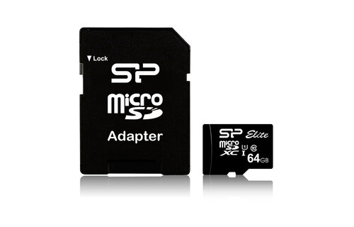 Silicon Power Elite 64GB Micro SDHC geheugenkaart - Micro SD kaart