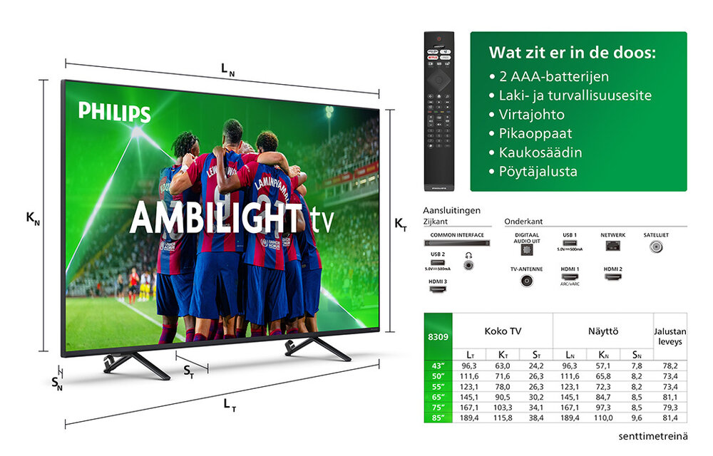 Philips 85PUS8309/12 - LED TV