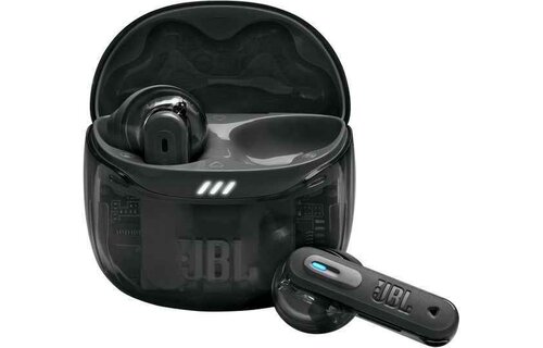JBL Tune Flex 2 Transparant zwart - Draadloze oordopjes