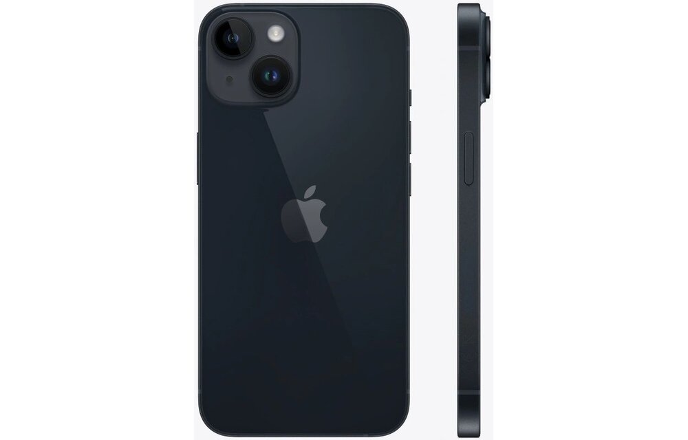 iPhone 14 128 GB Zwart Renewed (Zo goed als nieuw) - Mobiele telefoon