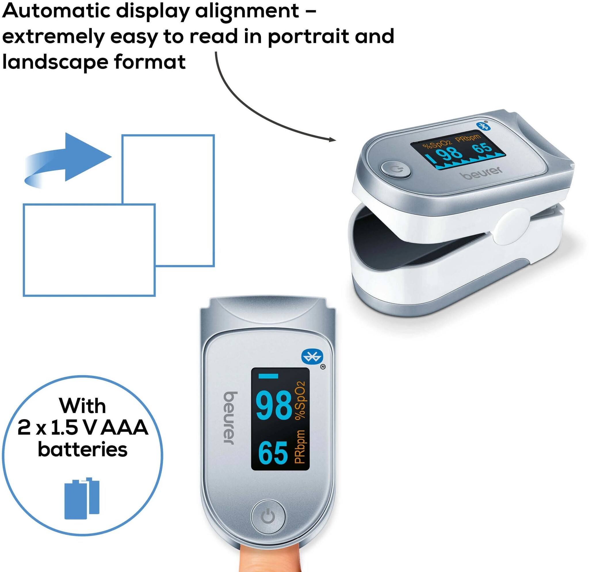 Beurer PO 60 Bluetooth - Saturatiemeters