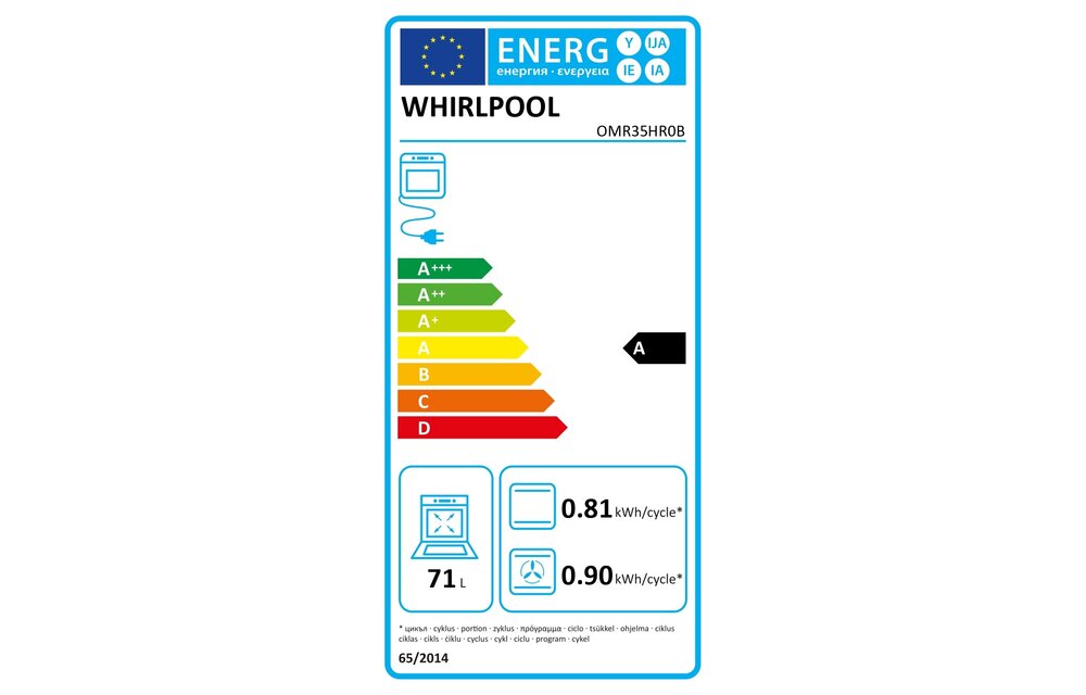 Whirlpool OMR35HR0B - Inbouw oven