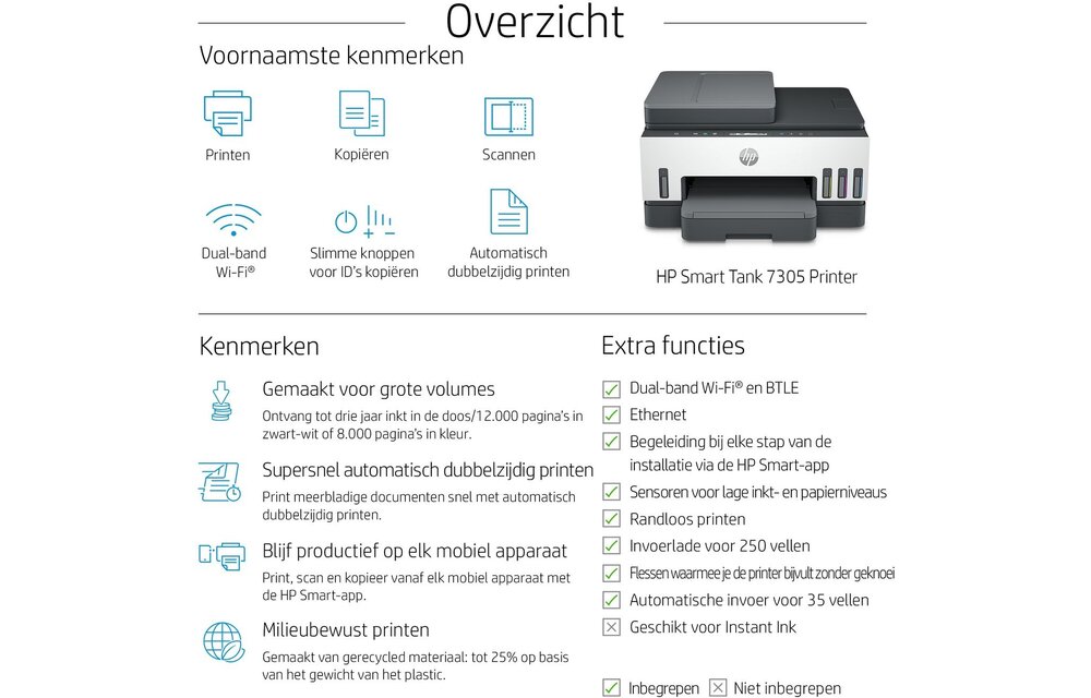 HP Smart Tank 7305 - All-in-one printer