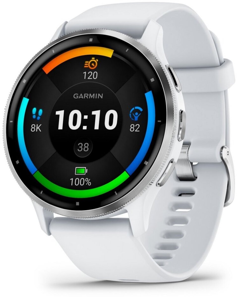 Garmin Venu 3 45mm Zilver/Wit - Smartwatch