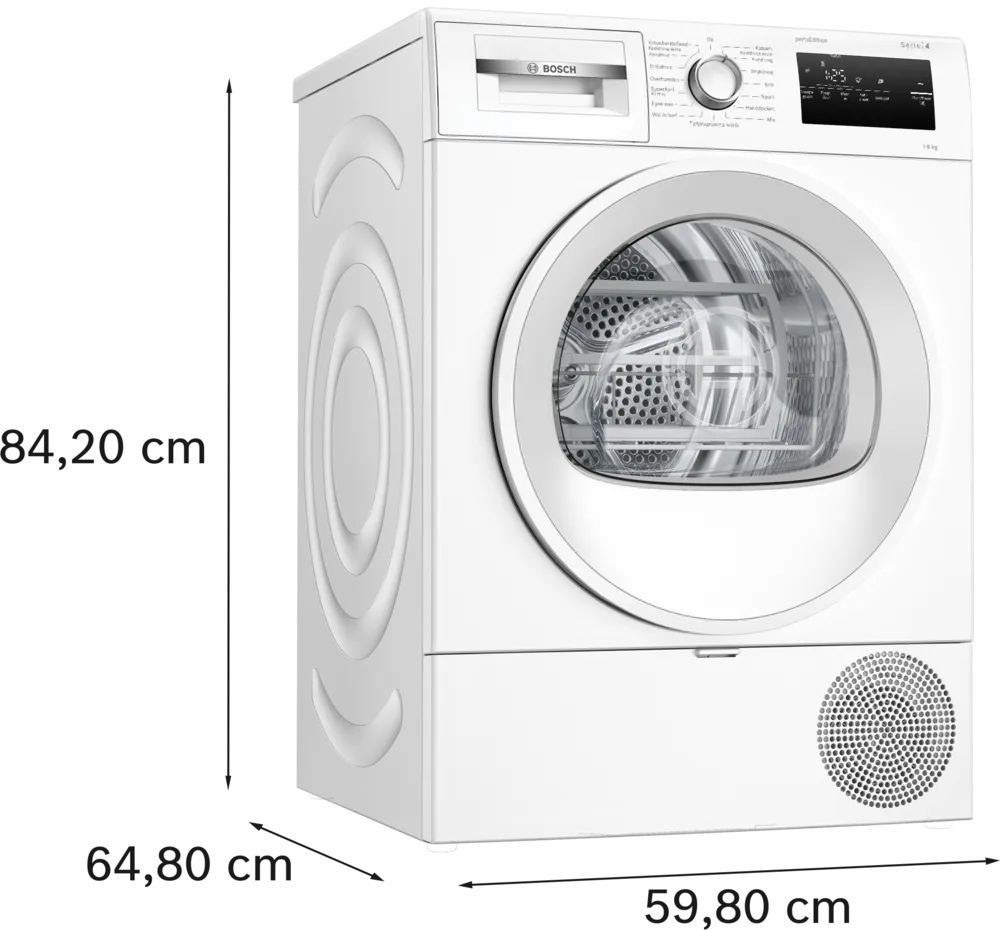 Bosch Serie 4 WTH8520MNL EXCLUSIV - Warmtepompdroger