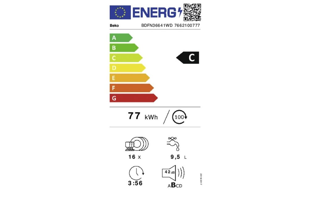 Beko BDFN36641WD - Vrijstaande vaatwasser