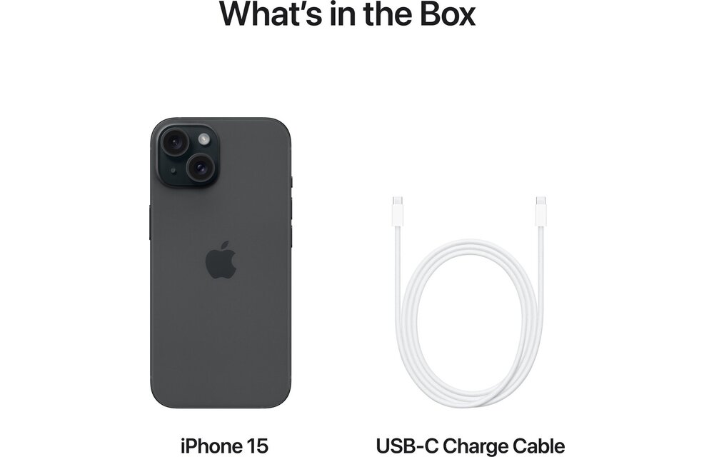 Apple iPhone 15 128GB Zwart - Mobiele telefoon