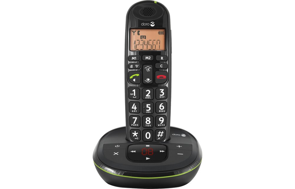 Doro PhoneEasy 105wr Zwart - Dect telefoon