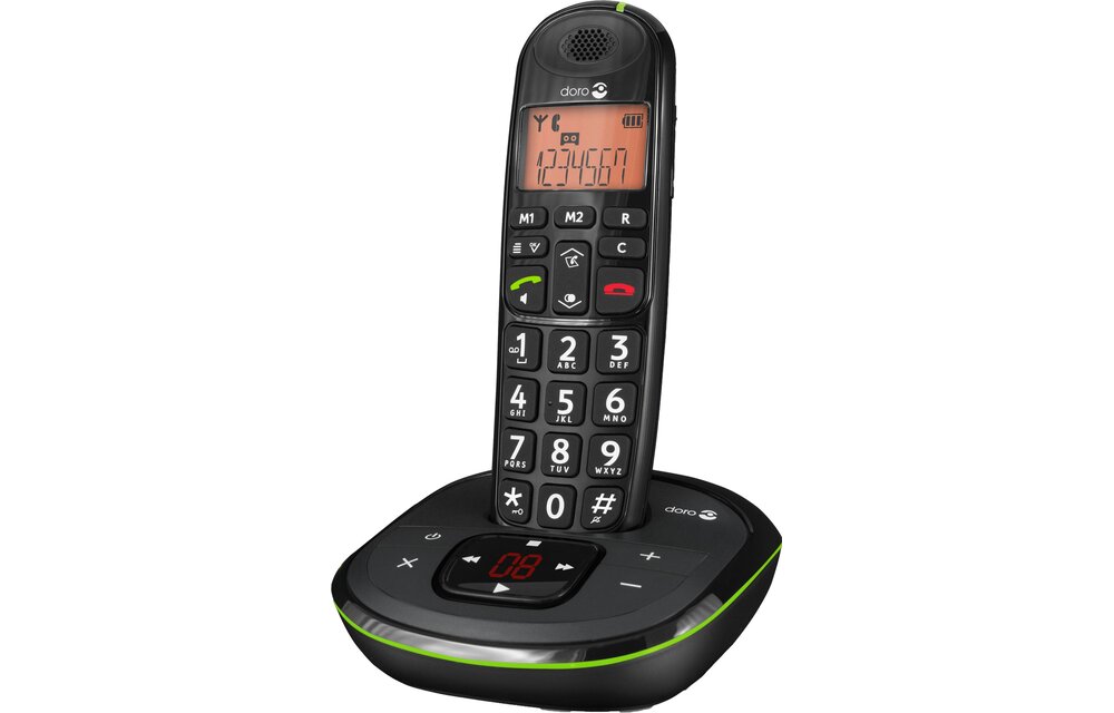 Doro PhoneEasy 105wr Zwart - Dect telefoon