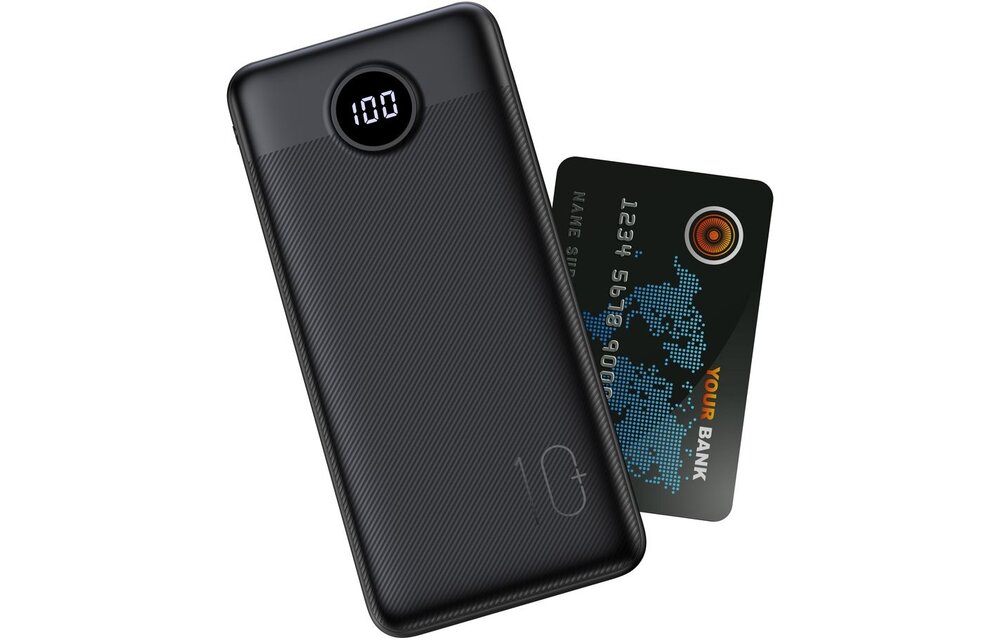 Veger L10S W1105PDB 10.000 mAh Powerbank Zwart - Powerbank