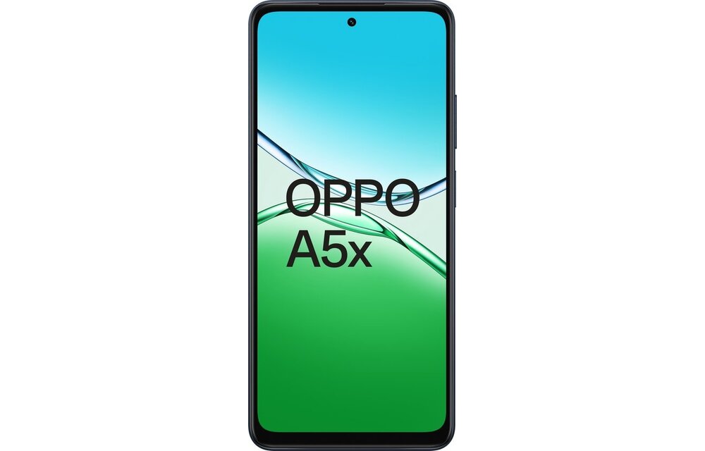 OPPO A5x 128 GB Zwart/Blauw - Mobiele telefoon