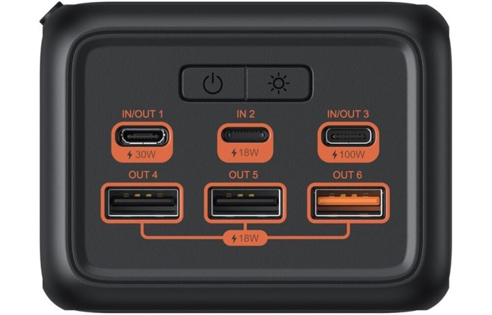 Veger Tank Boost W5001C 56.000 mAh Powerbank Zwart - Powerbank