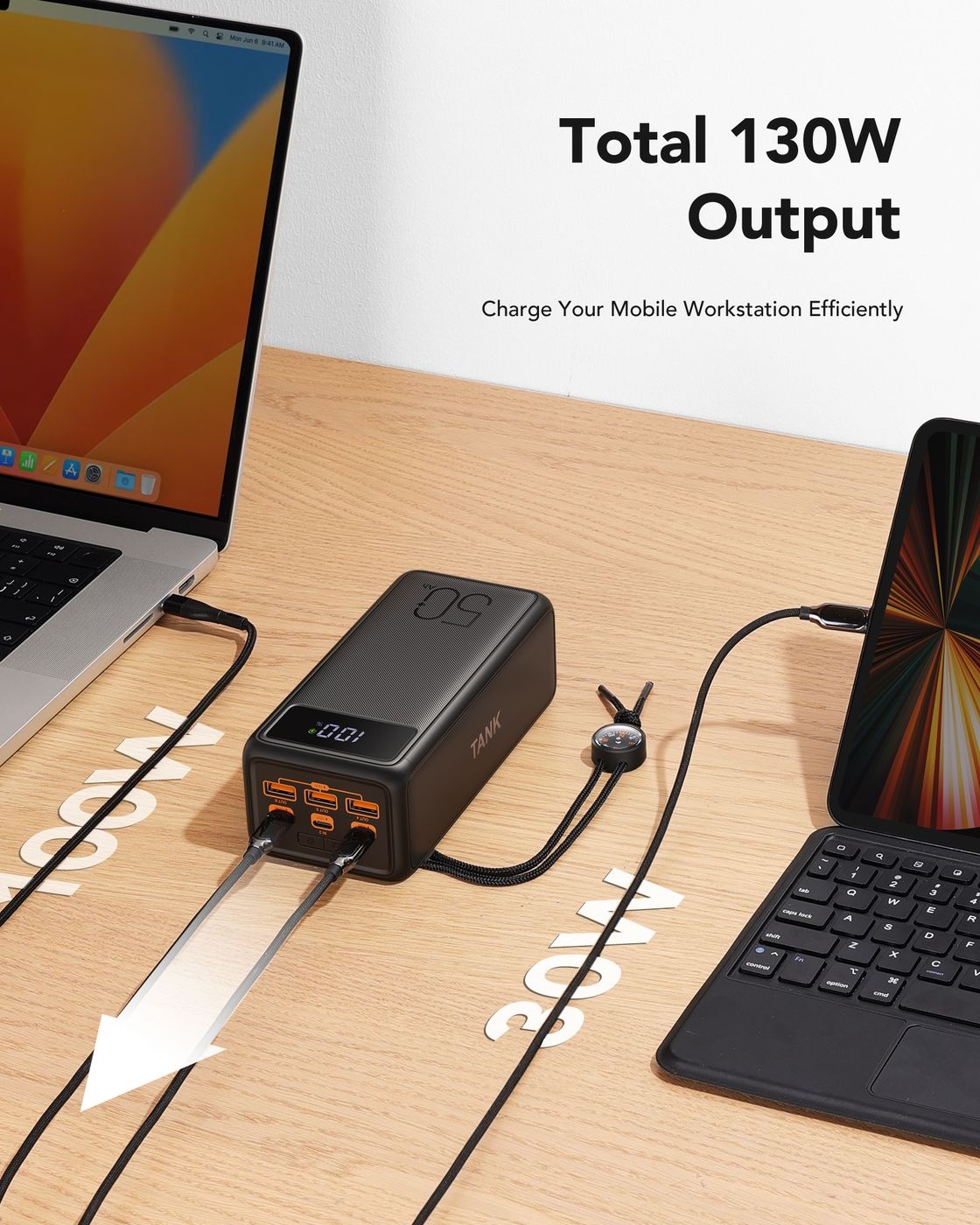 Veger Tank Boost W5001C 56.000 mAh Powerbank Zwart - Powerbank