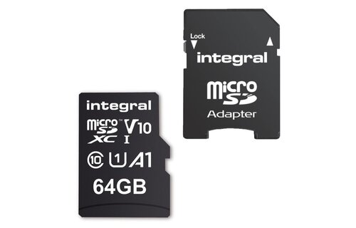 Integral 64 GB Micro SDXC (V10) - Geheugenkaart