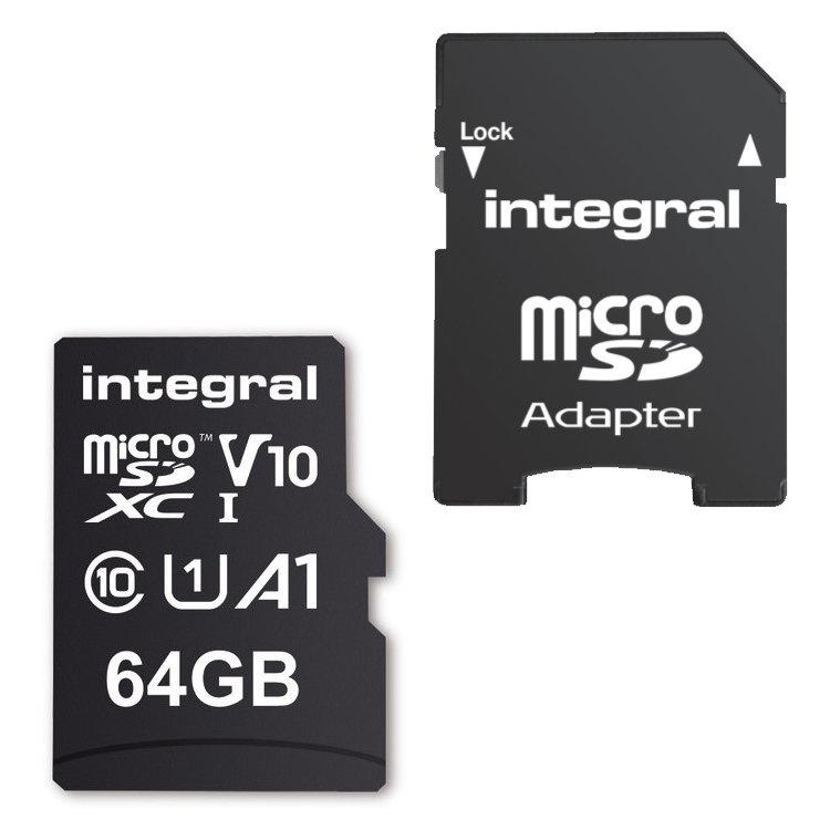 Integral 64 GB Micro SDXC (V10) - Geheugenkaart