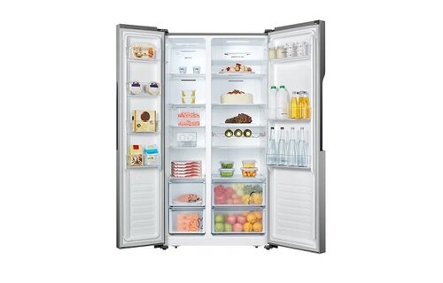 ETNA AKV578RVS - Amerikaanse koelkast