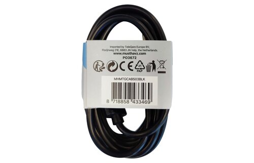 Musthavz laadkabel USB-A naar USB-C 2M Zwart