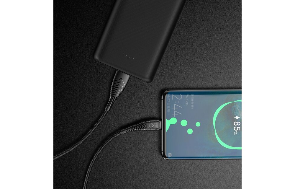 Veger V104 USB-A naar USB-C kabel 1.2m Nylon