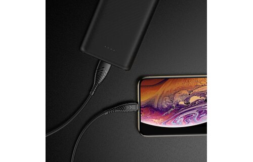 Veger V105 USB-A naar Lightning kabel 1.2m Nylon