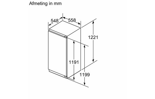 Siemens KI41REDD1 extraKlasse - Inbouw koelkast