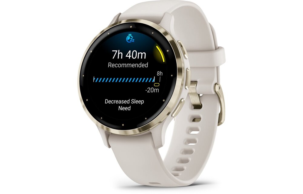 Garmin Venu 3S Goud/Wit - Smartwatch