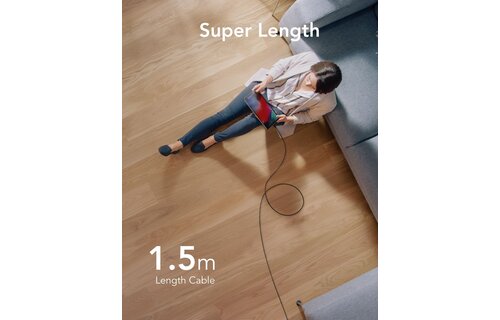 Veger CC02 USB-C naar USB-C kabel 1.5m Braided Nylon