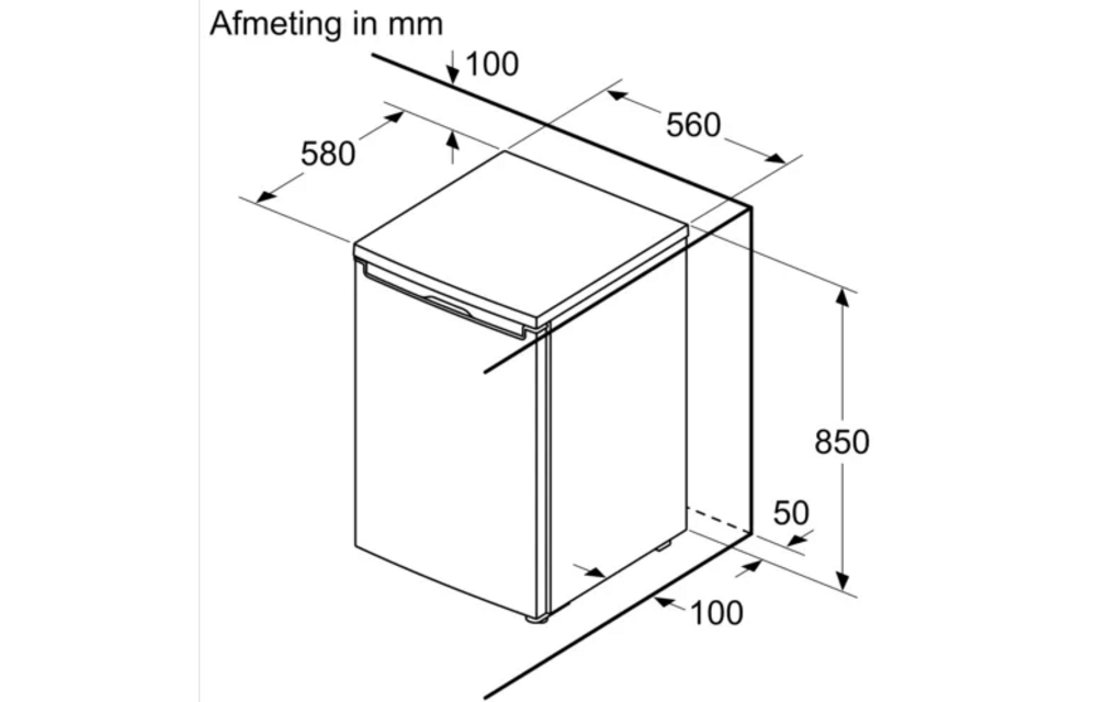Bosch KTL15NWEA - Tafelmodel koelkast