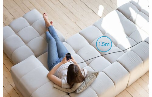 Veger CC03 USB-C naar USB-C kabel 1.5m Braided Aluminium 240 Watt