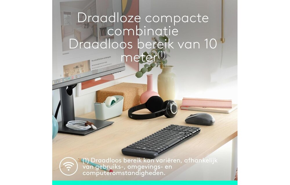 Logitech MK220 Wireless Combo - Toetsenbord + muis set