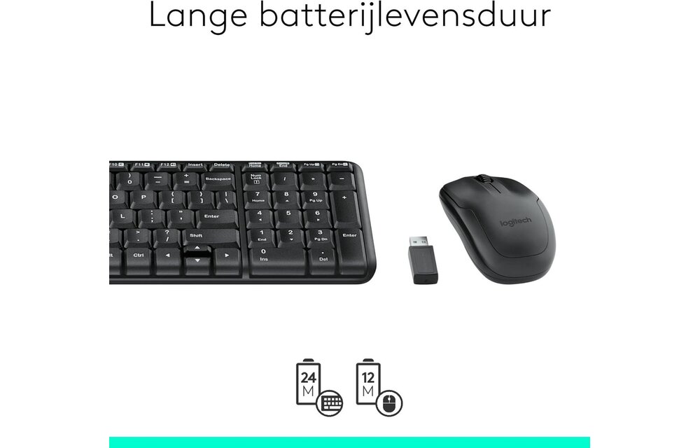 Logitech MK220 Wireless Combo - Toetsenbord + muis set