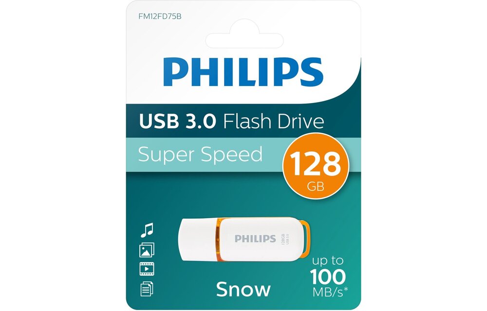 Philips FM12FD75B USB 3.0 128GB Snow Edition  - USB-stick