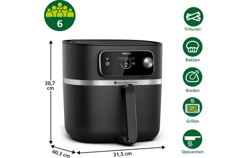Philips Airfryer Combi XXL Connected HD9876/90 - Hetelucht friteuse