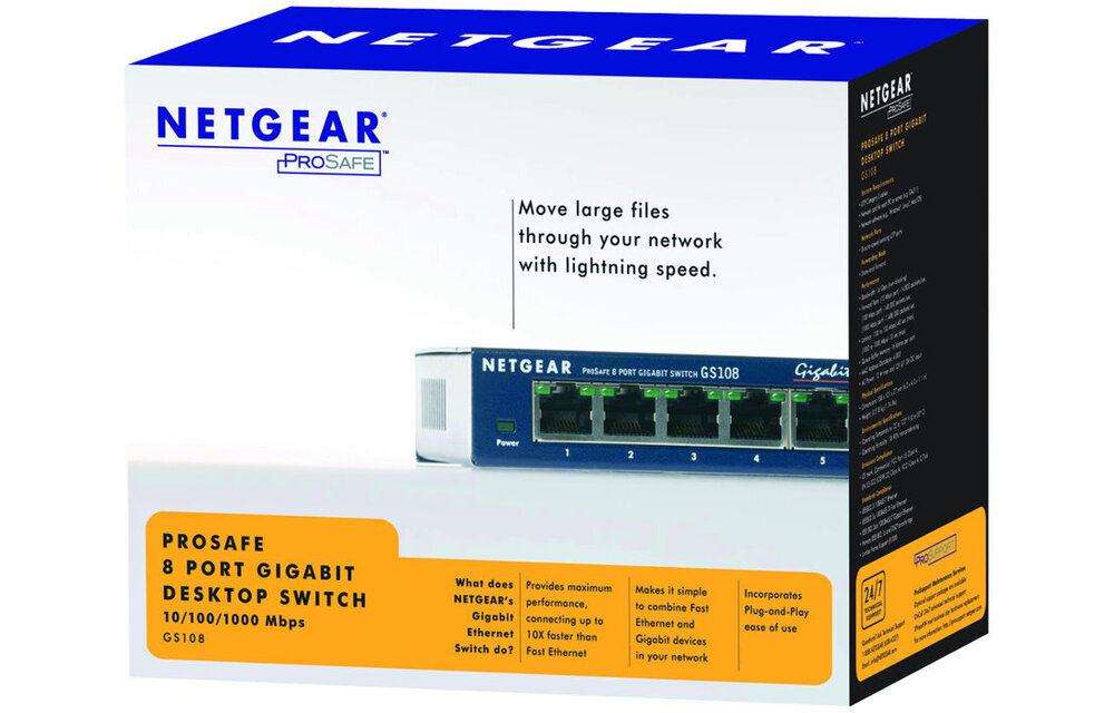 Netgear Prosafe GS108 - Netwerk switch