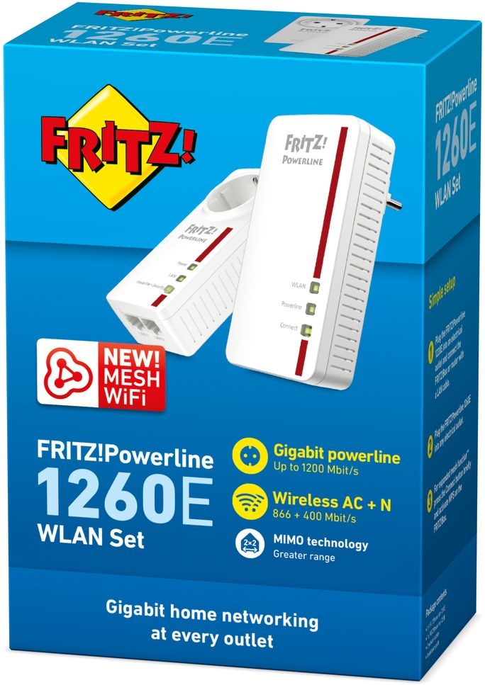AVM FRITZ!Powerline 1260E WLAN Set - Powerline adapter